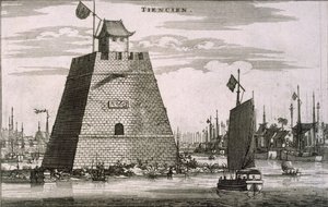Le fort près du port de Tientsin, 1665 - Johannes Nieuhoff